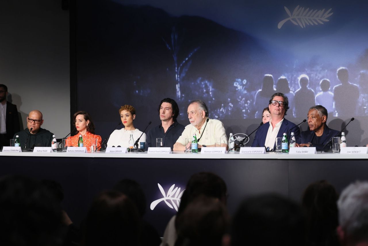 Aubrey Plaza at the Megalopolis Press Conference at Cannes Film Festival5